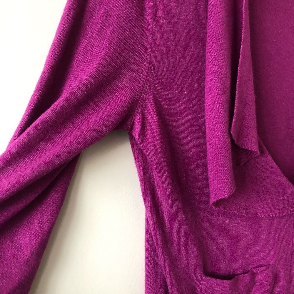 ANTHROPOLOGIE Moth One Side Ruffle Button Cardigan - Picture 3 of 8
